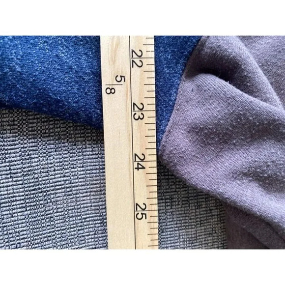 Men's Superman DC Jacket Medium Blue & Gray Snap Comics Retro Hero H109 - Picture 5 of 6